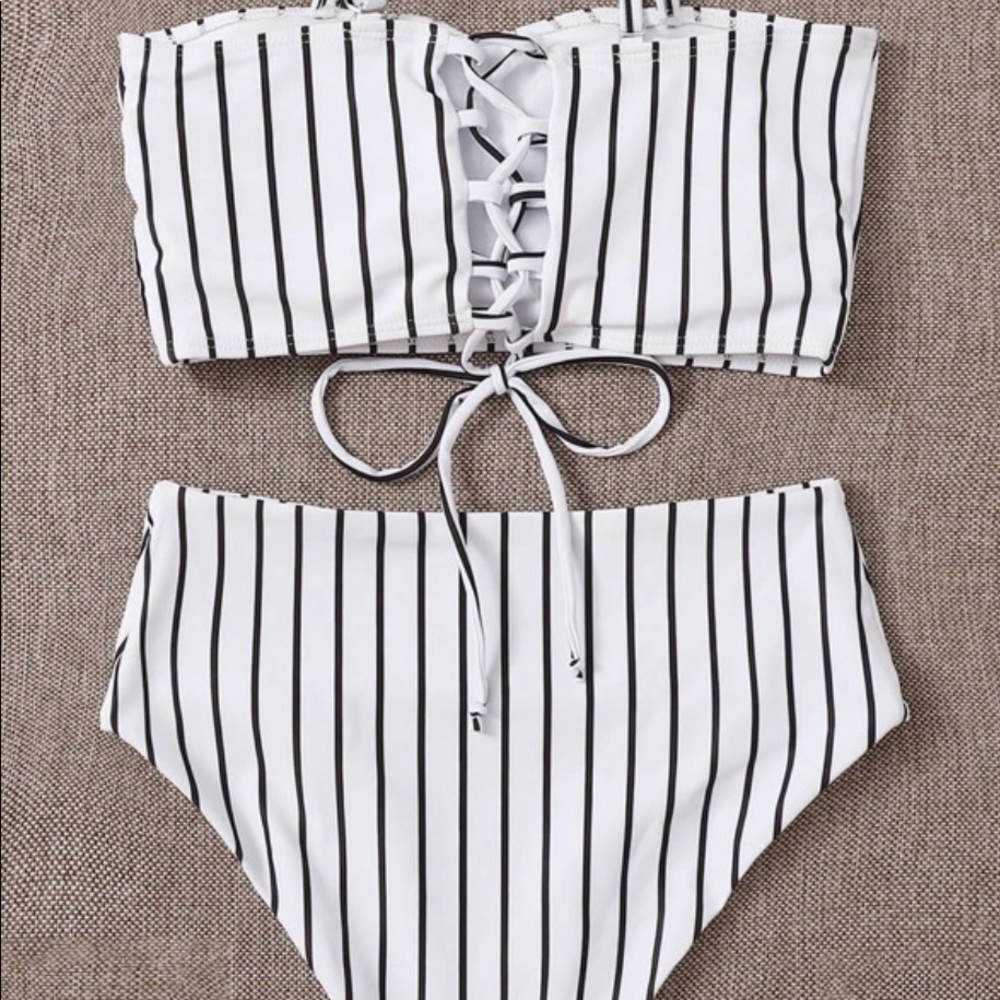 Striped swimsuit